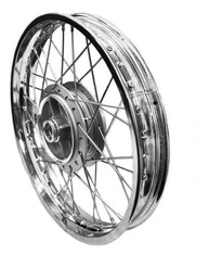 Roda Traseira Cromada CG Titan Fan 150 (2004-2017) - Raio 4mm Completa - imagem 4