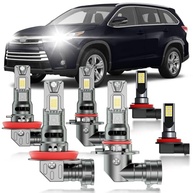 Kit 6 Lâmpadas LED Farol Neblina Toyota Highlander 2014-2018 Super Brilhante Branco - imagem 2