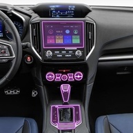Proteção Premium para Subaru XV 2018-2023: Película TPU-PPF Transparente e Resistente a Arranhões para Console e GPS - imagem 2