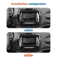 JeCar Fibra de Carbono: Acabamento Premium para Painel de Navegação Jeep Renegade 2018+ - imagem 3