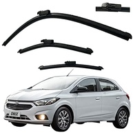 Kit 3 Palhetas Limpador Parabrisa Onix 2012-2018: Dianteiras e Traseira com Visibilidade Total - imagem 2