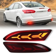 Kit Luz de Neblina LED Traseira Completa Ford Focus 2012-2018: Freio, Seta e DRL Sequencial (Vermelho) - imagem 2