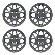 Kit 4 Calotas Aro 14 Preto Fosco - Ford Ka+ Hatch Sedan Plus 2015-2018 - imagem 2