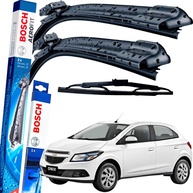Par de Palhetas Limpador Parabrisa Bosch Aerofit Original GM Onix 2012-2018 - imagem 1