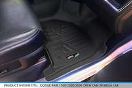 Tapetes MAXLINER 2 Fileiras Pretos para Dodge Ram 2500/3500 Mega Cab 2012-2018: Proteção Premium - imagem 4