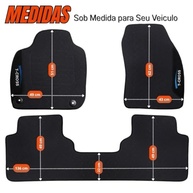 Jogo de Tapete Borracha TCross 2019-2025: Proteção Impermeável com Logo Bordado (3 Peças) - imagem 5