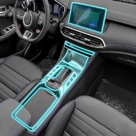 Película Protetora TPU Transparente para Console Central MG HS 2019-2023: Proteção e Estilo - imagem 2