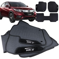 Jogo de Tapetes Borracha Honda HRV 2019-2022: Proteção Impermeável com Logo Bordado e Design Personalizado (3 Peças) - imagem 1