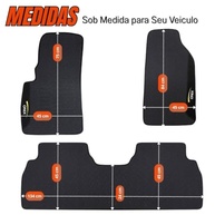 Jogo de Tapete Borracha Personalizado Onix Plus 2019-2024: Proteção Impermeável com Logo Bordado (3 Peças) - imagem 5