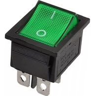 Chave Interruptor Liga Desliga Gangorra KCD4-201N com LED Verde - Controle Essencial - imagem 1