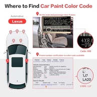 Carhoo 202 Black Onyx - Caneta de Retoque para Lexus com Tinta Original PPG - imagem 3