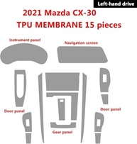 Película Protetora TPU para Central Multimídia Mazda CX-30 2020-2021: Anti-riscos e Ultra Transparente - imagem 3