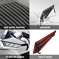 Capas de Acabamento Fibra de Carbono para Espelho Retrovisor Honda Gold Wing GL1800 (2018-2020) - imagem 4