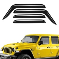 Defletores de Chuva Premium para Jeep Wrangler JL (2020-2025) - Proteção e Estilo Aerodinâmico - imagem 2