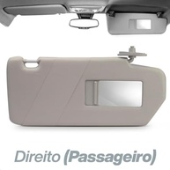 Par Quebra Sol Uno Fiorino 2011-2021 Cinza Claro com Espelho e Bolsa - Newtec - imagem 3