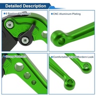 Alavancas de Embreagem e Freio Ajustáveis para Triumph Trident 660 (2021-2024) - Verde Sólido - imagem 5