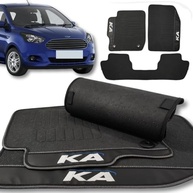 Tapete Emborrachado Ford Ka 2014-2021 Antiderrapante Impermeável 3 Peças - imagem 2