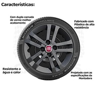 Kit 4 Calotas Fiat Argo Aro 14" Grafite 2021 - Design Esportivo e Proteção - imagem 3