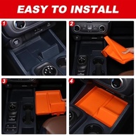 Bandeja Organizadora Console Central Laranja para Ford Maverick 2022-2025 | Acessórios Premium - imagem 5
