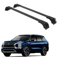 Barras Transversais de Teto ERKUL para Mitsubishi Outlander PHEV 2022-2025: Alumínio, Bloqueáveis e Elegantes - imagem 1