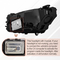 Farol de LED Direito Passageiro Mercedes Benz GLC W253 (2020-2022) - Iluminação Premium - imagem 5