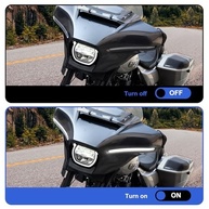 Luz de Seta LED Batwing Fairing para Harley Street Glide 2023-2024 | DRL e Seta Sequencial - imagem 4