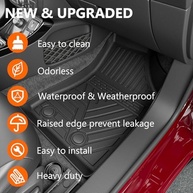 Kit Completo Tapetes Jeep Compass 2017-2023: Porta-malas, Encosto e Chão em TPE Premium - imagem 5