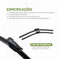 Kit Palhetas Híbridas Mouwa MH2618 + Traseira para Outback (2009-2023): Visibilidade Impecável! - imagem 4