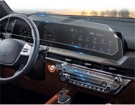 Protetor de Tela CDEFG 4 Peças para Kia Telluride 2023-2025: Proteção Premium para sua Tela de 12.3" e AC - imagem 1