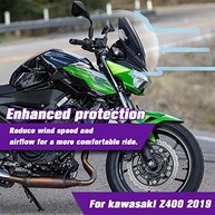 Para-brisa Esportivo Fumaça Leve para Kawasaki Z400 (2019-2024) - Viseira de Bolha Dupla - imagem 4