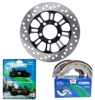 Kit Completo Disco Freio Dianteiro + Lona e Pastilha Combi Brake para Honda CG Titan 160 (2018-2024) - imagem 1