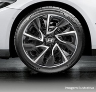 Jogo 4 Calotas Esportivas DS4 Aro 15 Preto/Prata para Hyundai HB20 e HB20S (2015-2024) - imagem 3