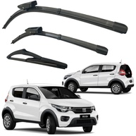Kit 3 Palhetas Limpador Parabrisa Silicone Fiat Mobi 2016-2024 - Visão Clara! - imagem 1