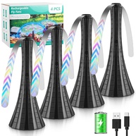 Ventiladores de Mosca Recarregáveis 2024 | Lâminas Macias para Mesas | Ideal para Acampamento, Piquenique e Pesca - imagem 1