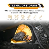 Organizador de Console Central UTV 5L WeiSen: Essenciais à Mão no Can Am Maverick R 2024-2025 - imagem 3