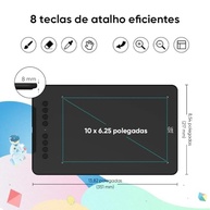 XPPen Deco 01 V3 Mesa Digitalizadora 2024 Nova Versão com Teclas para Androis Windows Linux - imagem 3
