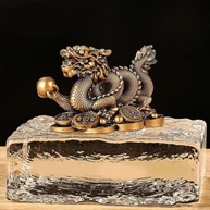 Estátua de Dragão Pequena - Feng Shui 2024 - Escultura de Riqueza e Boa Sorte (Vermelho, 8 cm) - imagem 3
