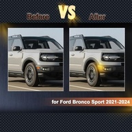 Kit Luzes LED Ford Bronco Sport 2021-2024: DRL Âmbar e Sinalização com Lente Fumê (4 Peças) - imagem 4