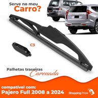 Palheta Limpadora Para-Brisa Traseiro Vigia Pajero Full 12" Silicone Carenada 2008-2024 - imagem 4