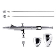Harder & Steenbeck Aerógrafo, Infinity 2024 Crplus - Conjunto De Pintura Dupla Ação Engenharia Alemã Com Alimentação Por Gravidade, Bico Autocentrante Titânio 0,25 Mm E Copos Tinta 2 Ml 122231 - imagem 4