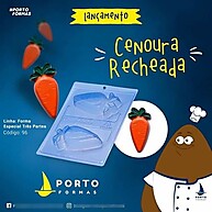 Forma de Silicone Cenoura Recheada P96 - Páscoa 2024 - imagem 2