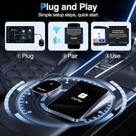 Vevavi Adaptador CarPlay Sem Fio 2024: Liberdade Plug and Play para seu iPhone - imagem 5