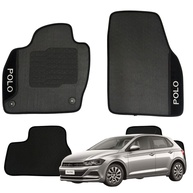 Jogo de Tapetes Automotivos Emborrachados Premium para VW Polo (2018-2024) - 3 Peças - imagem 1