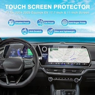 Protetor de Tela Karltys para Chevrolet Equinox EV 2024/2025: 2x Vidro Temperado para Tela Navi 17.7" e Painel 28" - imagem 3