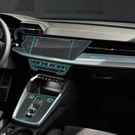 Película Protetora TPU Painel Central Audi A3 8Y S3 2020-2025: Proteção e Estilo Premium - imagem 1