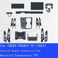Película Protetora TPU Anti-Arranhão para Console Central Cadillac XT5 2025 - Interior Impecável - imagem 5