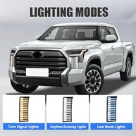 Faróis de Neblina LED Toyota Tundra 2022-2025: DRL Branco, Seta Âmbar e Farol Baixo Azul Gelo - imagem 5