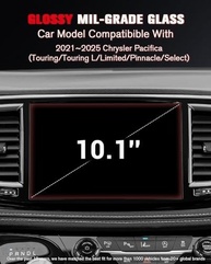Protetor de Tela ASZSK 10.1" para Chrysler Pacifica 2021-2025: Brilho Cristalino e Proteção Militar 9H+ - imagem 3