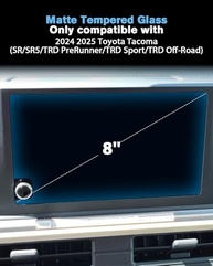 Protetor de Tela Fosco 8" para Toyota Tacoma 2024-2025: Proteção 9H Anti-Reflexo e Anti-Impressão Digital - imagem 3