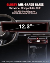Protetor de Tela ASZSK Premium para Hyundai Santa Cruz 2025 (12.3") - HD Claro e Toque Suave - imagem 3